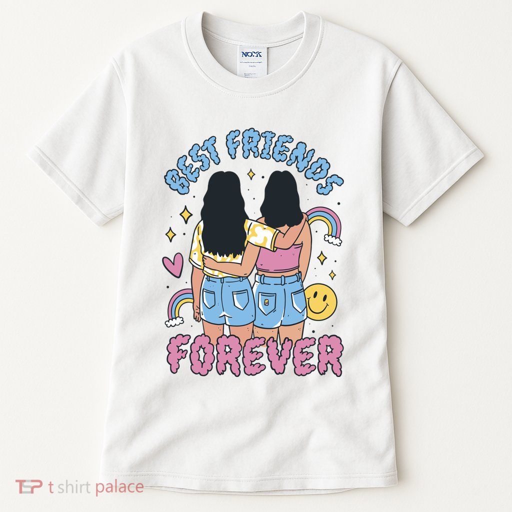 Best Friends Forever Retro Cute Gift Tall T-Shirt