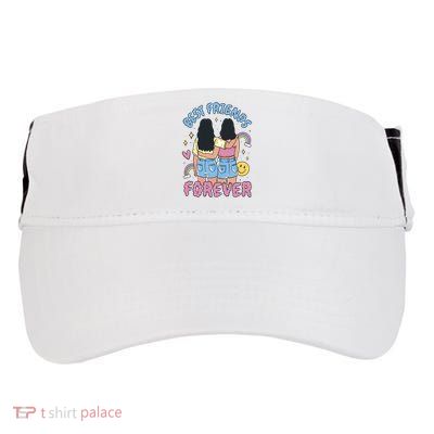 Best Friends Forever Retro Cute Gift Adult Drive Performance Visor