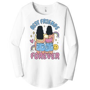 Best Friends Forever Retro Cute Gift Women's Perfect Tri Tunic Long Sleeve Shirt