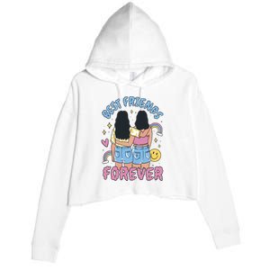 Best Friends Forever Retro Cute Gift Crop Fleece Hoodie