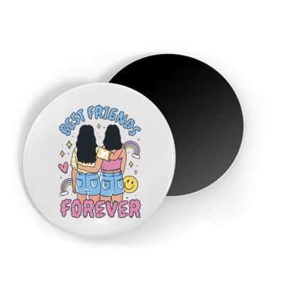 Best Friends Forever Retro Cute Gift Magnet