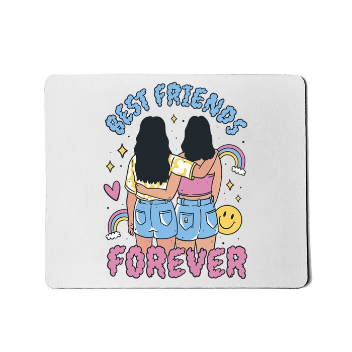 Best Friends Forever Retro Cute Gift Mousepad