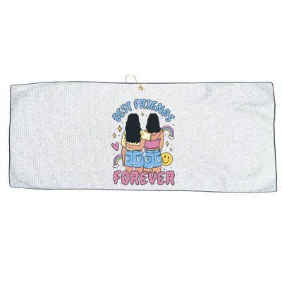 Best Friends Forever Retro Cute Gift Large Microfiber Waffle Golf Towel