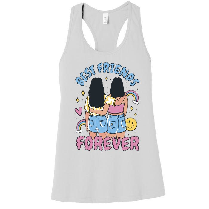 Best Friends Forever Retro Cute Gift Women's Racerback Tank