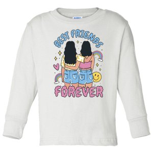 Best Friends Forever Retro Cute Gift Toddler Long Sleeve Shirt