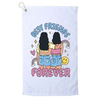 Best Friends Forever Retro Cute Gift Golf Towel