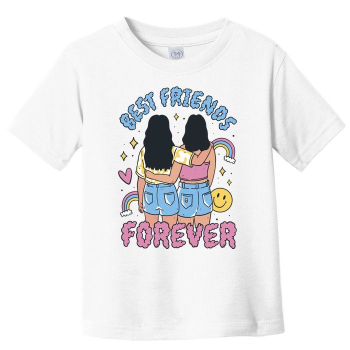 Best Friends Forever Retro Cute Gift Toddler T-Shirt