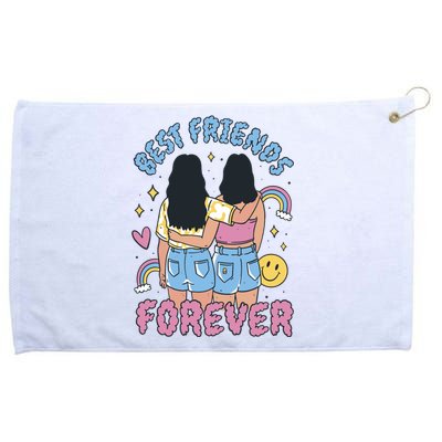 Best Friends Forever Retro Cute Gift Grommeted Golf Towel