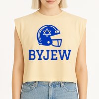 Byjew Funny Fan Merch Garment-Dyed Women's Muscle Tee
