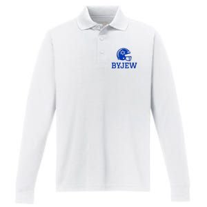 Byjew Funny Fan Merch Performance Long Sleeve Polo