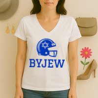 Byjew Funny Fan Merch Women's V-Neck T-Shirt