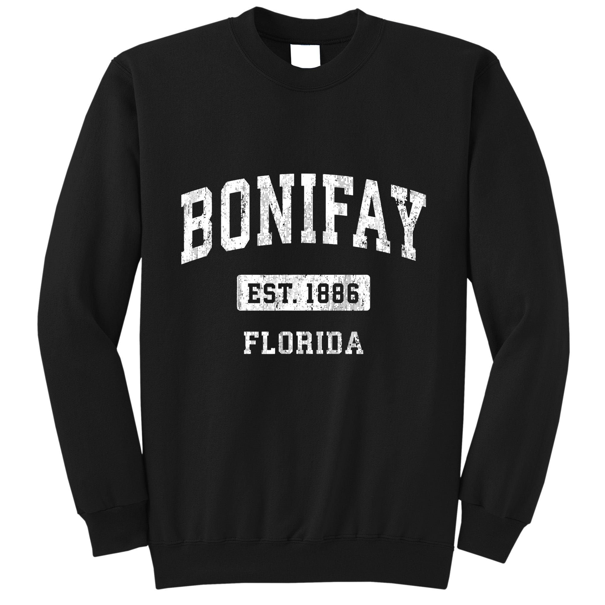 Bonifay Florida Fl Vintage Sports Established Tall Sweatshirt