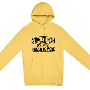 Bass Funny Fishing Fisher Funny Gift Premium Pullover Hoodie