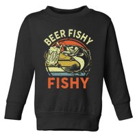 Beer Fishy Fishy Vintage Fishing Beer Toddler Sweatshirt