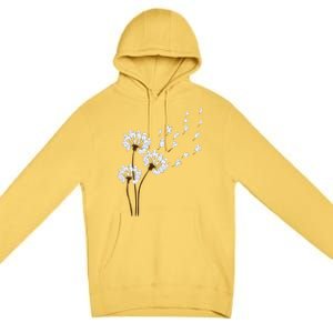 Bichon Frise Flower Fly Dandelion Funny Dog Lovers Women Premium Pullover Hoodie