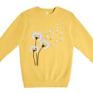 Bichon Frise Flower Fly Dandelion Funny Dog Lovers Women Premium Crewneck Sweatshirt