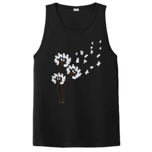 Bichon Frise Flower Fly Dandelion Funny Dog Lovers Women PosiCharge Competitor Tank