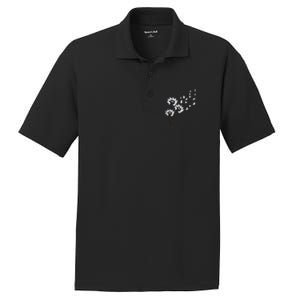 Bichon Frise Flower Fly Dandelion Funny Dog Lovers Women PosiCharge RacerMesh Polo