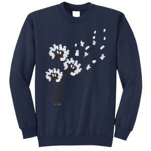 Bichon Frise Flower Fly Dandelion Funny Dog Lovers Women Sweatshirt