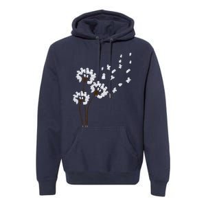 Bichon Frise Flower Fly Dandelion Funny Dog Lovers Women Premium Hoodie