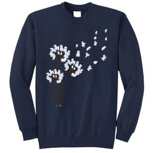 Bichon Frise Flower Fly Dandelion Funny Dog Lovers Women Tall Sweatshirt