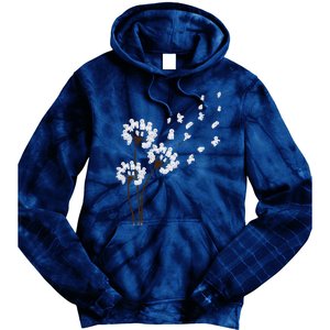 Bichon Frise Flower Fly Dandelion Funny Dog Lovers Women Tie Dye Hoodie