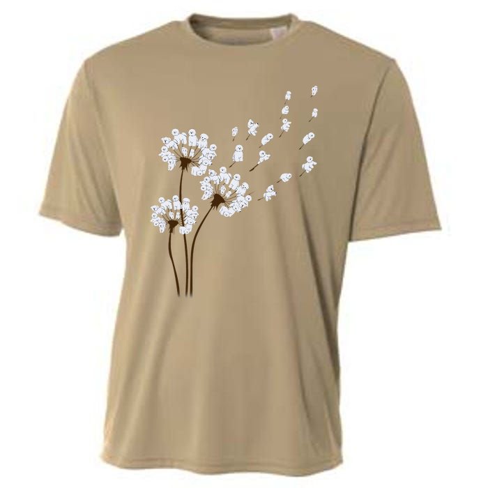 Bichon Frise Flower Fly Dandelion Funny Dog Lovers Women Cooling Performance Crew T-Shirt