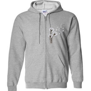 Bichon Frise Flower Fly Dandelion Funny Dog Lovers Women Full Zip Hoodie