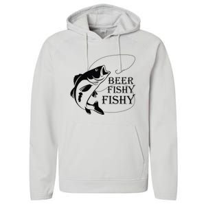 Beer Fishy Fishy Performance Fleece Hoodie