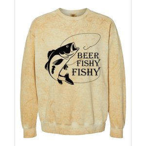 Beer Fishy Fishy Colorblast Crewneck Sweatshirt