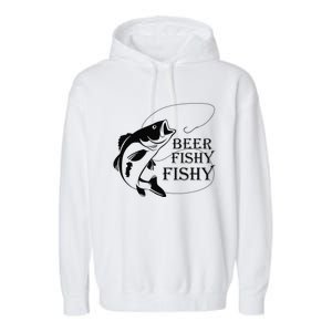 Beer Fishy Fishy Garment-Dyed Fleece Hoodie