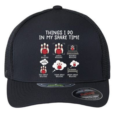 Bowling For Funny Bowling Tee Bowling Flexfit Unipanel Trucker Cap