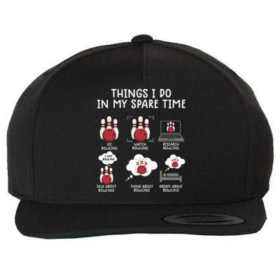 Bowling For Funny Bowling Tee Bowling Wool Snapback Cap