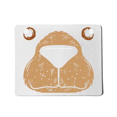 Bear Face Funny Easy Lazy Halloween Costume Mousepad