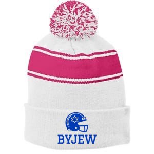 Byjew Funny Fan Merch Stripe Pom Pom Beanie