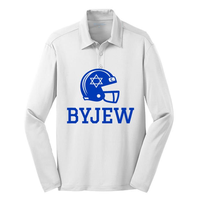 Byjew Funny Fan Merch Silk Touch Performance Long Sleeve Polo