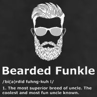 Bearded Funkle Funny Uncle Definition Garment-Dyed Fleece Hoodie