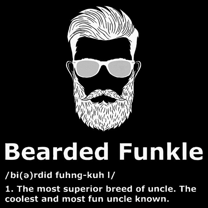 Bearded Funkle Funny Uncle Definition Flexfit Unipanel Trucker Cap