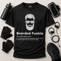 Bearded Funkle Funny Uncle Definition Performance Shirt