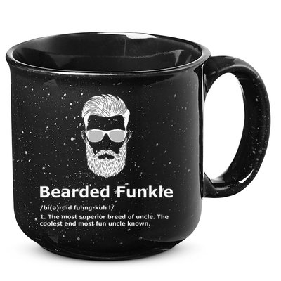 Bearded Funkle Funny Uncle Definition 15oz Campfire Ceramic Mug