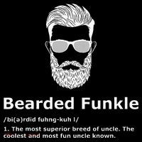 Bearded Funkle Funny Uncle Definition Flatbill Hat
