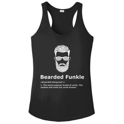Bearded Funkle Funny Uncle Definition Ladies PosiCharge Competitor Racerback Tank