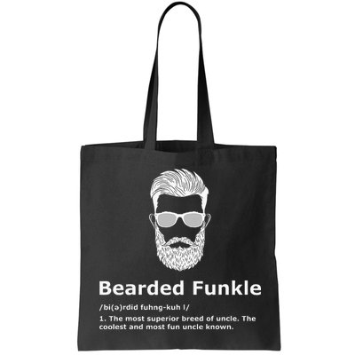 Bearded Funkle Funny Uncle Definition Bag