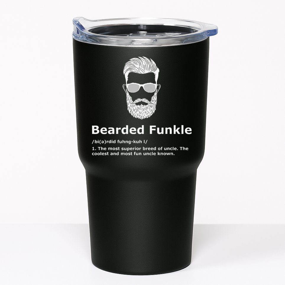 Bearded Funkle Funny Uncle Definition Tumbler