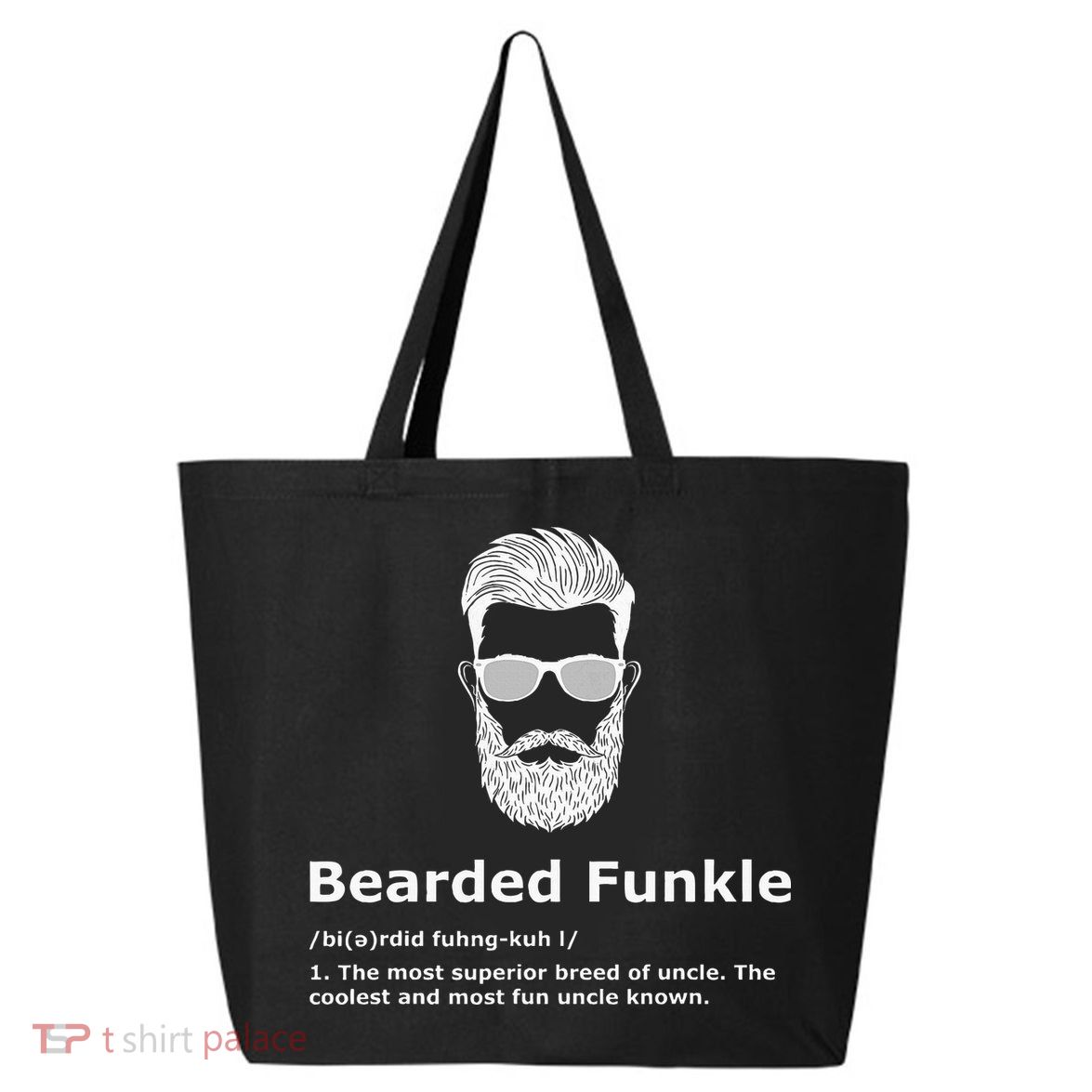 Bearded Funkle Funny Uncle Definition 25L Jumbo Tote