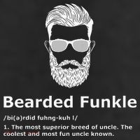 Bearded Funkle Funny Uncle Definition 25L Jumbo Tote