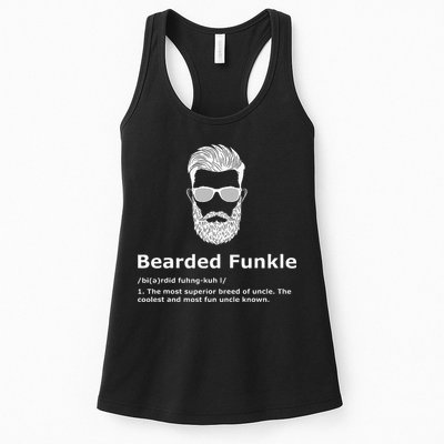 Bearded Funkle Funny Uncle Definition Womens Tank Top
