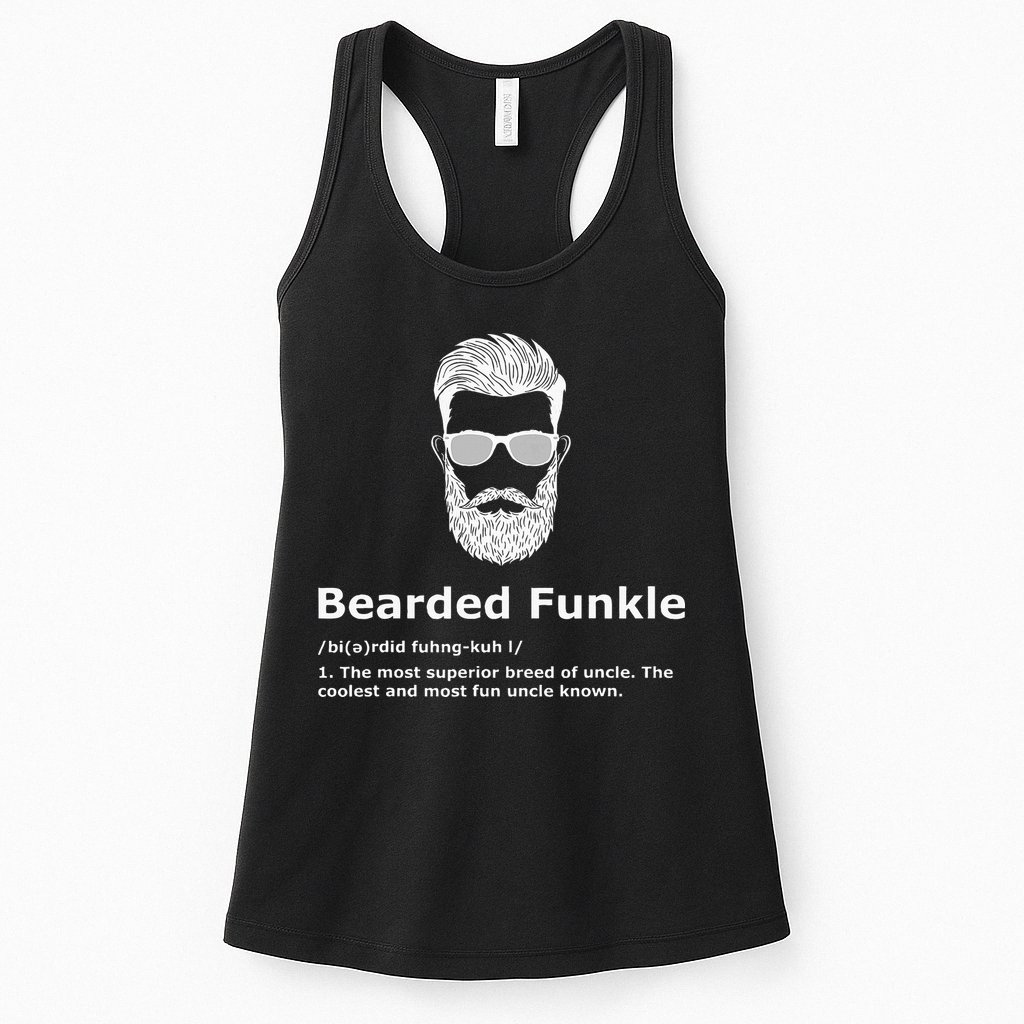Bearded Funkle Funny Uncle Definition Womens Tank Top