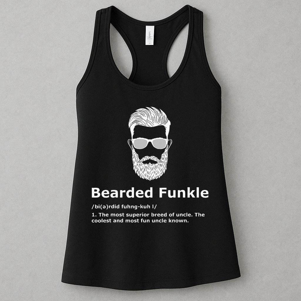 Bearded Funkle Funny Uncle Definition Womens Tank Top