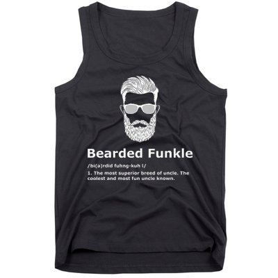 Bearded Funkle Funny Uncle Definition Tank Top